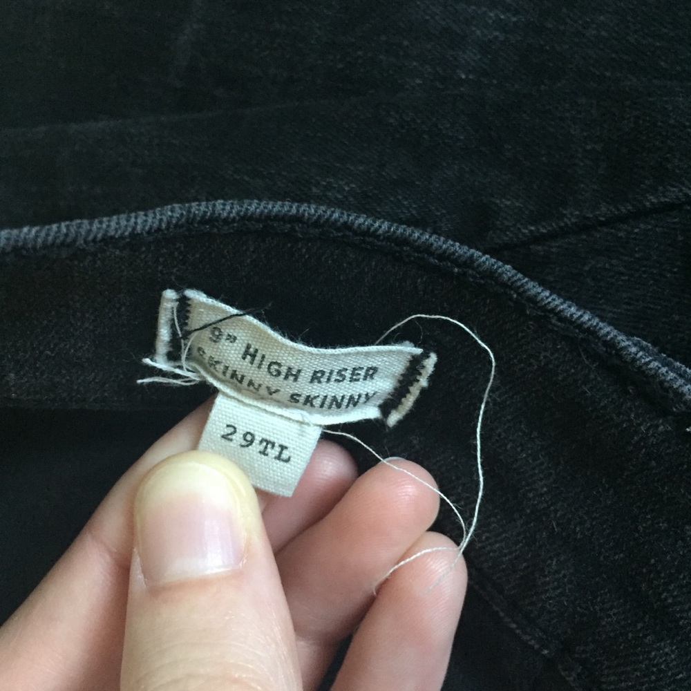 Madewell 9” Highrise Skinny Jeans 29 Tall
